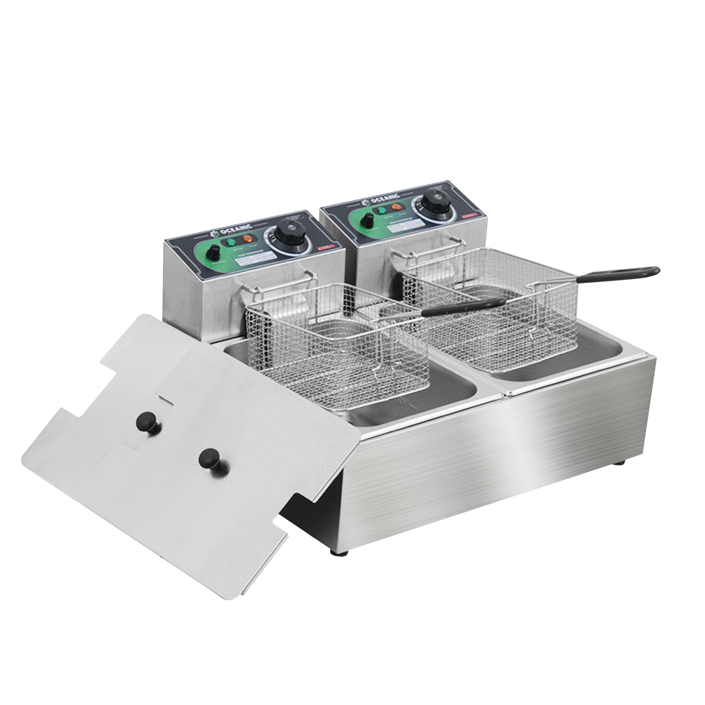 Freidora Eléctrica de 2 Cestas (12L)